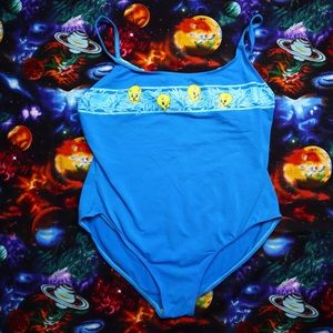 Vtg Looney Tunes Plus Size Swim Suit